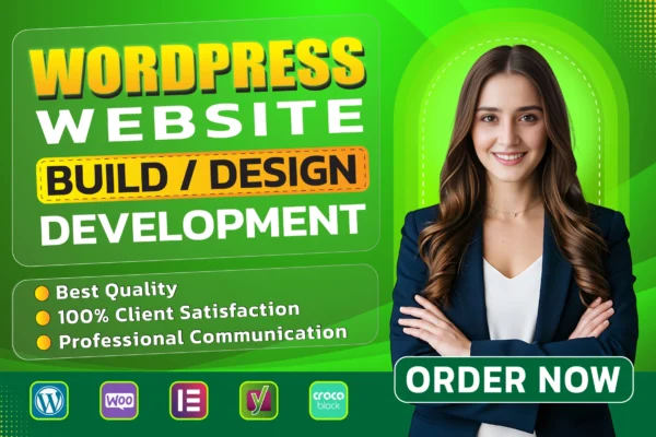 I will do wordpress website design, build, redesign or ecommerce website development