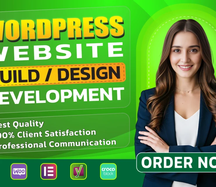 I will do wordpress website design, build, redesign or ecommerce website development